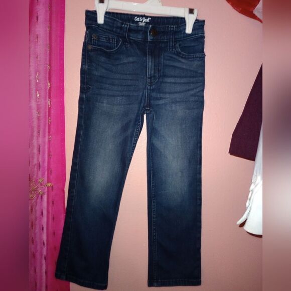 Cat & Jack girls stretch blue jeans size 6 - Picture 3 of 4